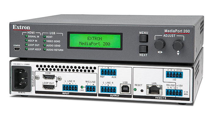Скалирующий шлюз MediaPort 200 от HDMI к USB: интеграция профессиональных AV-источников с программными кодеками.